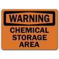 Signmission Safety Sign, 14 in Height, Plastic, 10 in Length, Chemical Storage Area WS-Chemical Storage Area